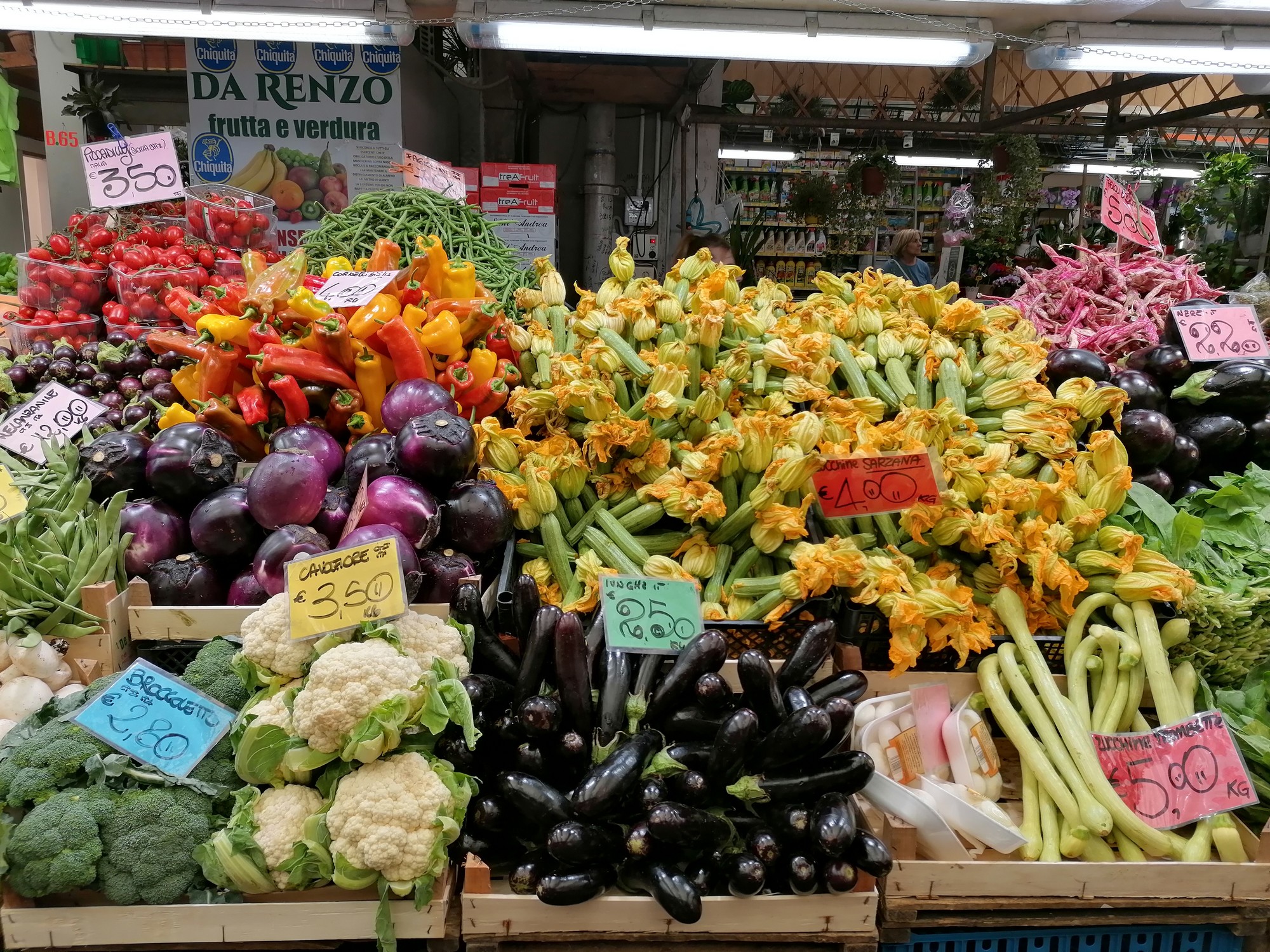 Mercato della frutta a Genova