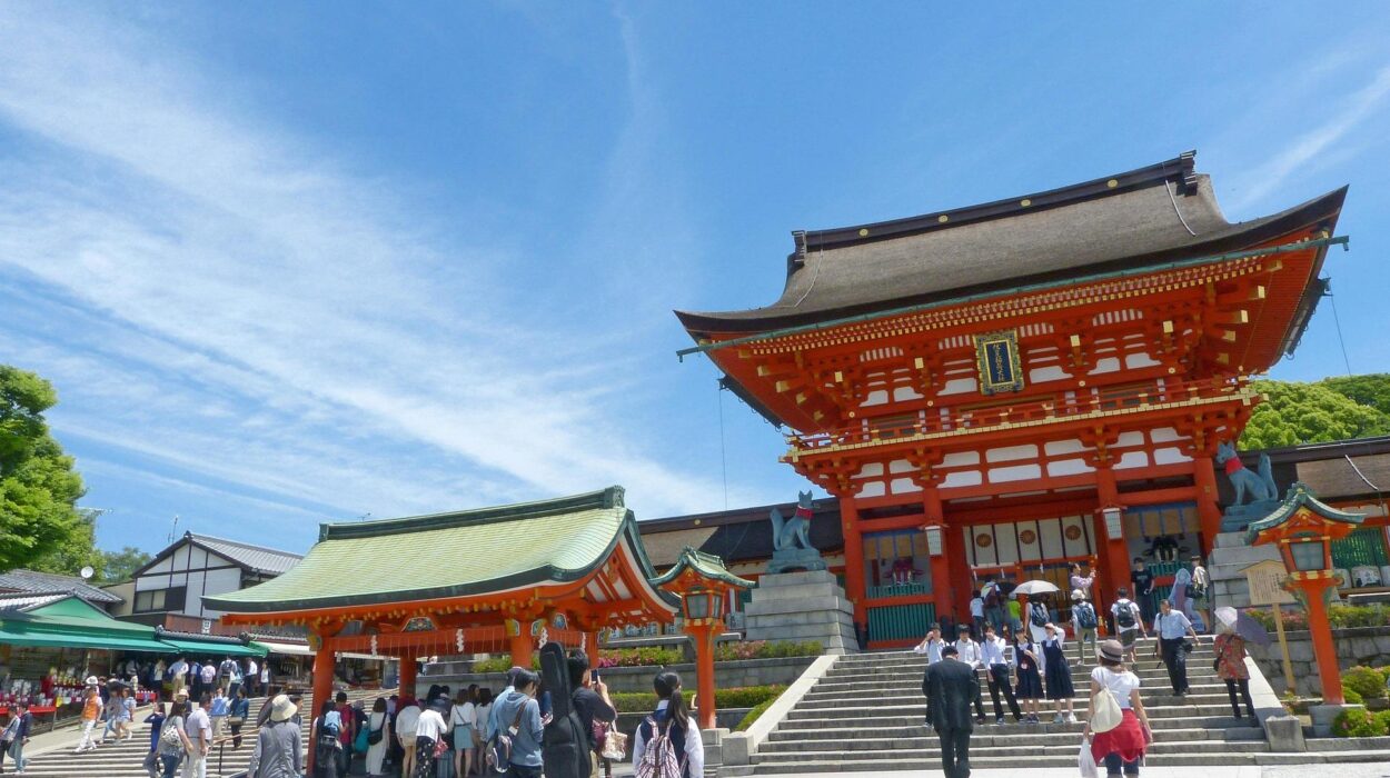 Santuario a Kyoto in Giappone