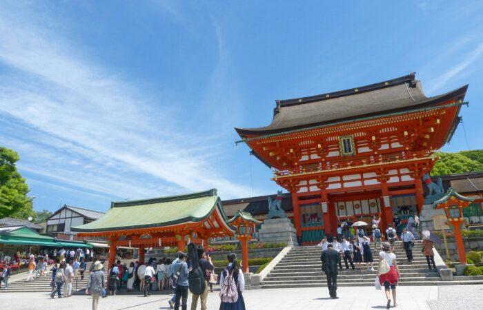Santuario a Kyoto in Giappone
